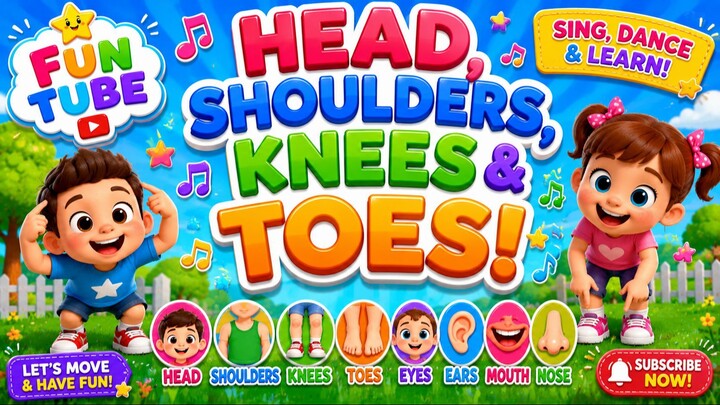 Head Shoulders Knees & Toes _ @CoComelon Nursery Rhymes & Kids Songs