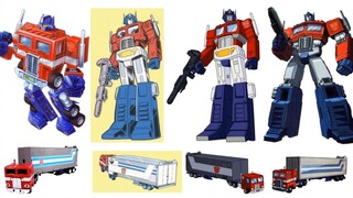 [Transformers G1] Perbandingan perubahan penampilan karakter~[Masalah 1]