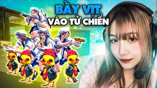 [Free Fire]Sẽ Thế Nào Khi Cả TEAM Dùng Vịt Ngồi Duy Chuyển  Liệu Có Khó Khăng...|Ngân Kaito
