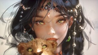 【WLOP】Wink【动态壁纸】【风玲】