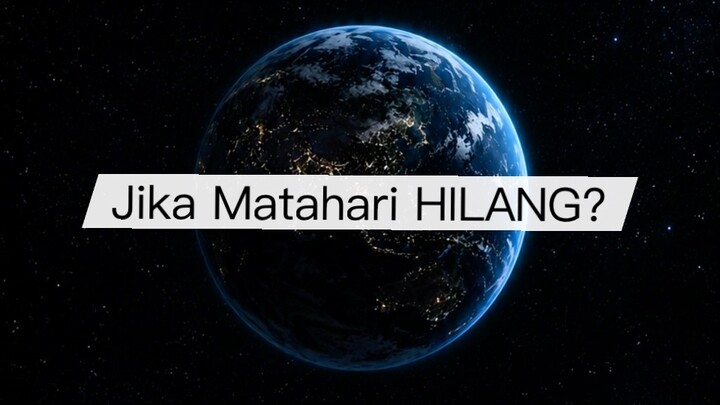 Bagaimana Jika Matahari Tiba-Tiba Menghilang? 🌑☀️