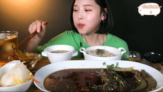 Cơm cùng tôm hổ đen nước tương 5 #amthuc