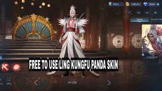 Ling KungFu Panda Skin For FREE MOBILE LEGENDS BANG BANG Using This Apps