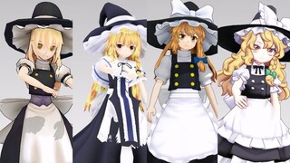 [Lịch sử tiến hóa của mô hình nhân vật Touhou MMD] Marisa Kirisame (2009~2023)