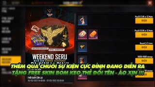 FREE FIRE | THÈM NHỎ DÃI VỚI CHUỖI SỰ KIỆN ĐANG DIỄN RA SONG SONG - TẶNG FREE BOM KEO THẺ ĐỔI TÊN!!!