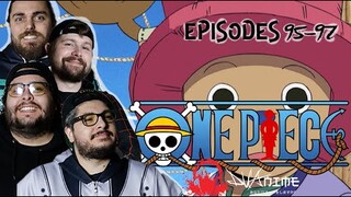 BAND REACTS: ONE PIECE EP 95-97 REACTION | FIRST TIME WATCHING ONE PIECE ANIME | ACE IS SO COOL!