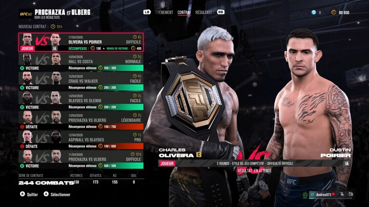 Daily Fight 💢 17.04.2026 💢 EA Sports UFC 5 💢 Fight Week Contracts 💢