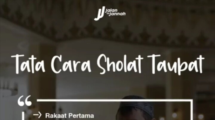 Tata Cara Sholat Taubat