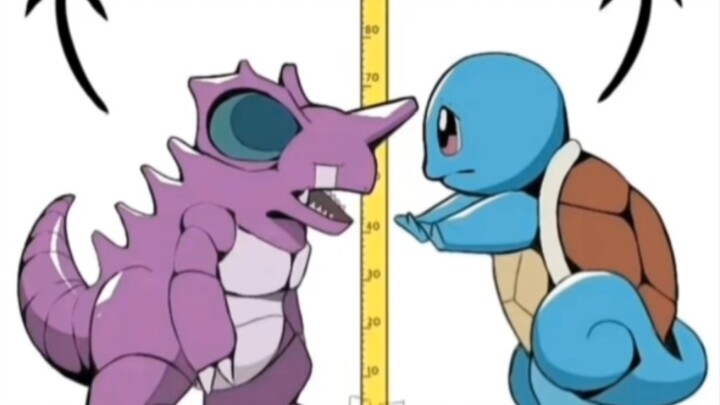 So sánh chiều cao Pokémon
