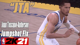 Juan Toscano Anderson Jumpshot Fix NBA2K21 with Side-by-Side Comparison