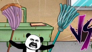 The mop is wet, Lu Bu is still alive, he beats the principal down with one move