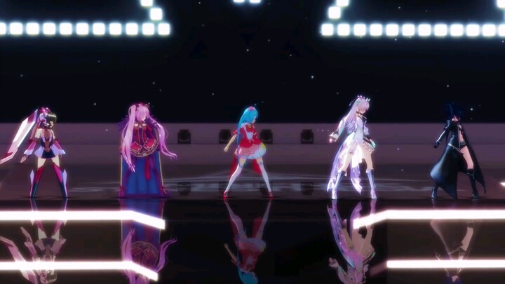 【世界计划×战姬绝唱×机动战队×黑岩射手×战双帕弥什MMD】双马尾的sekai beyond the way