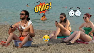 หัวเราะทั้งวัน EP 143 หนุ่มแปลกๆที่ชายหาดทะเล🤣🤣