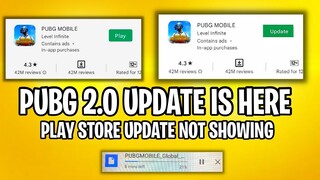 Pubg mobile update not showing in play store 2.0  | how to update pubg in play store 2.0