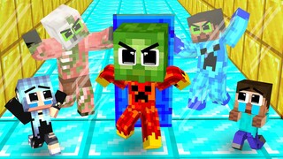 Monster School : Fire Baby Zombie Love Curse - Sad Story - Minecraft Animation