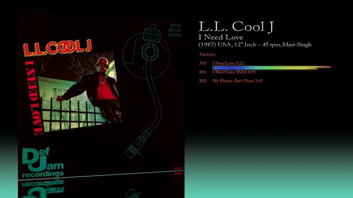 L.L. Cool J (1987) I Need Love [12' Inch - 45 RPM - Maxi-Single]