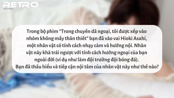 [Vietsub] RETRO Interview Fujimoto Kodai Part 1