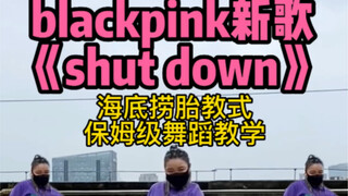 赶个早班车.blackpink-shut down 海底捞胎教式保姆级舞蹈教学，视频虽长，但5分钟学会，不要错过