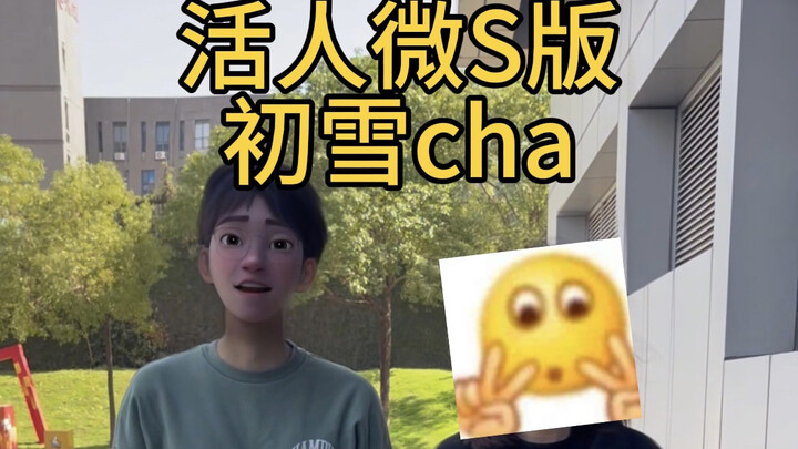 见完客户带老板简单cha个初雪，冬天快乐！
