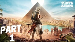 Assassin's Creed: Origins 4K60FPS No Commentary Gameplay Walkthrough Part 1