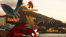 Rodan Vs Ebirah And Anguirus DesMattrex