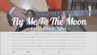 (Frank Sinatra) Fly Me To The Moon - Fingerstyle TABS | Daniel Lavapiez