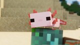 Axolotl menyelamatkanku [animasi Minecraft]