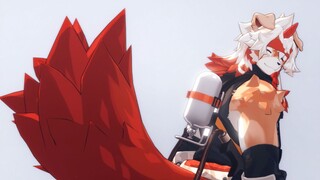 [Anime][Arknights] Video Pelepas Stres, Hong Mengibaskan Ekornya