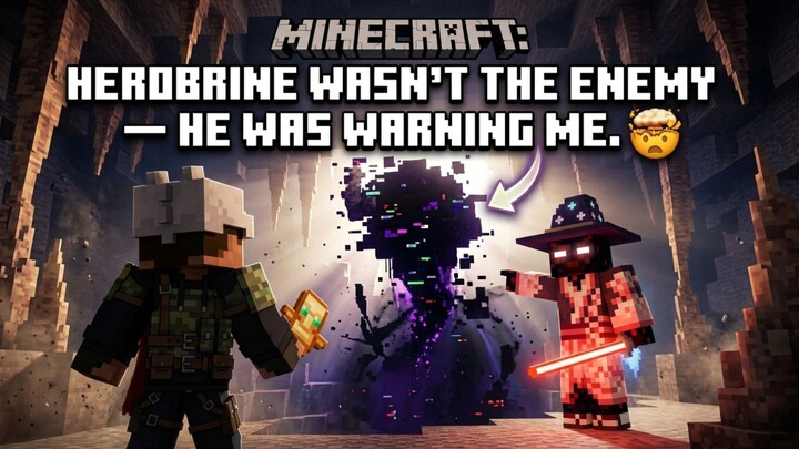 MINECRAFT STORY: HEROBRINE WASN’T THE ENEMY — HE WAS WARNING ME⁉️