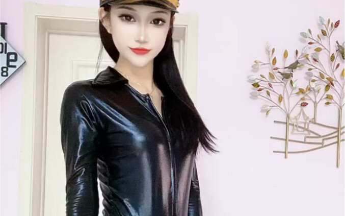 Little Beauty in Leather Jacket