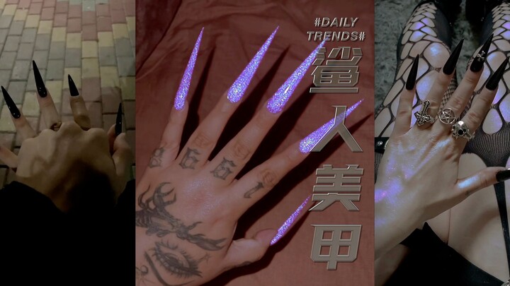 Shark-themed nail art trend