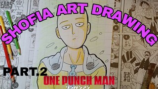 drawing SAITAMA one punch👊 man part.2