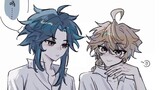 [Genshin Impact / 魈kong] Who would the young couple on campus want to die with pure love?