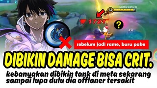 Jalan jalan aja biar criticalnya keluar terus, biasanya dijadiin TANK sama Pro Player sekarang