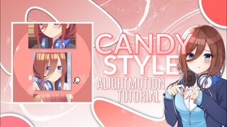 Candy Style Smooth Slide Transition Tutorial in Alightmotion | Banqnas inspired