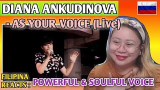 DIANA ANKUDINOVA - AS YOUR VOICE (Live at WOODGROUSE'S NEST) || FILIPINA REACTS