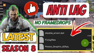 LATEST UPDATE! CALL OF DUTY MOBILE SEASON 8 ANTI LAG CONFIG 60FPS WORKING 100% TUTORIAL 2021