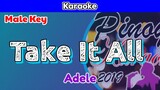 Take It All by Adele (Karaoke : Male Key)