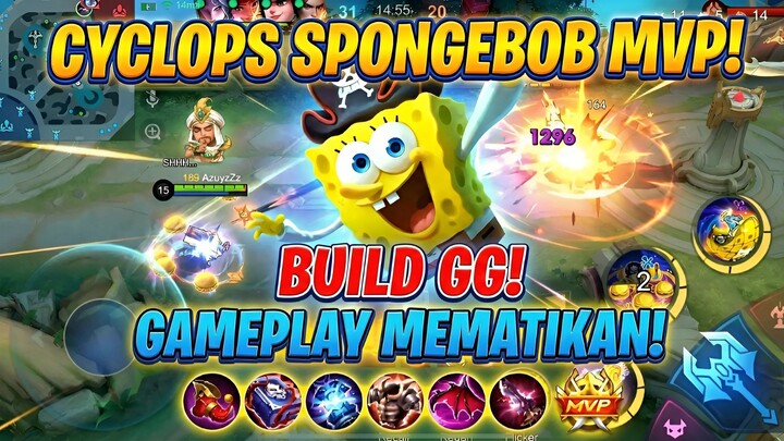 CYCLOPS SPONGEBOB MVP! 🧽💥 BUILD GG + GAMEPLAY MEMATIKAN! 15 Level, 20+ Kill, Lawan Auto GG! 😂