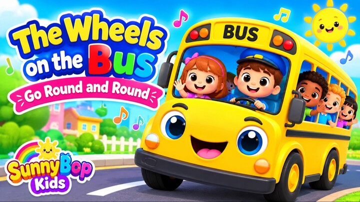 🚌 Wheels on the Bus 4!!! 🎵 – Fun & Colorful Kids Song 🌈