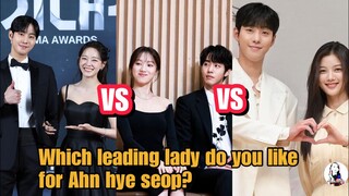 Ahn Hyo Seop Leading lady and their "CHEMISTRY"