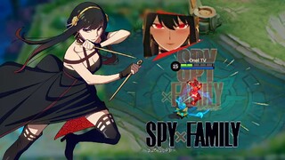 YOR FORGER as WANWAN in Mobile Legends 😱😱 [ SPY X FAMILY × MLBB SKIN COLLABORATION ]