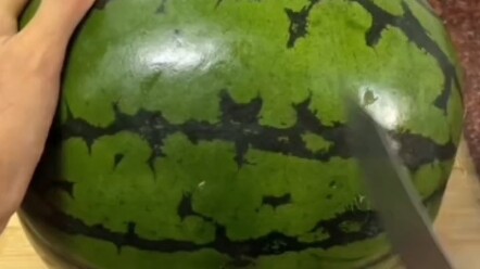 When picking a watermelon, just like me—give it a good thump with your hand!