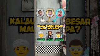 Kalau Besar, Mereka Jadi Apa? Moana 🆚 Rayyanza 🆚 Alva | MRI PanSos Kap #Shorts