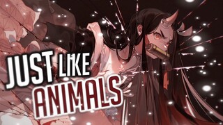 Nightcore  Animals Rock Version Lyrics