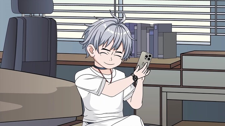 I got into my archenemy's phone, and to my surprise, he started playing a dress-up game with me!