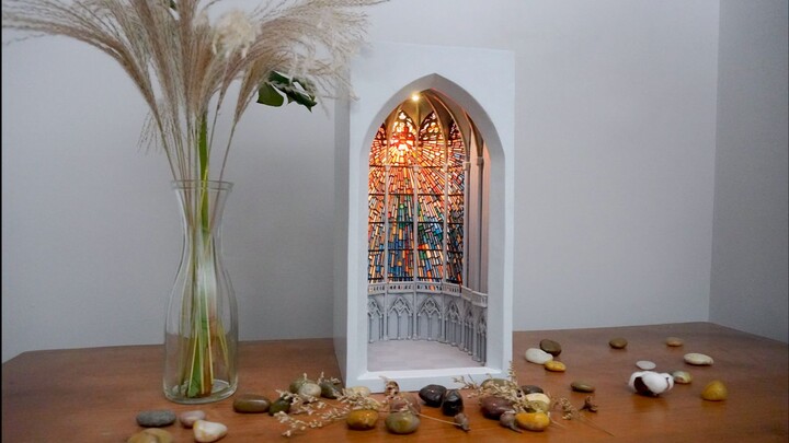 Make a DIY creative church lamp