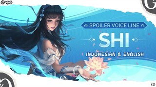 Spoiler Voice Line New Hero - Shi | Indonesian & English | Honor Of Kings | HOK