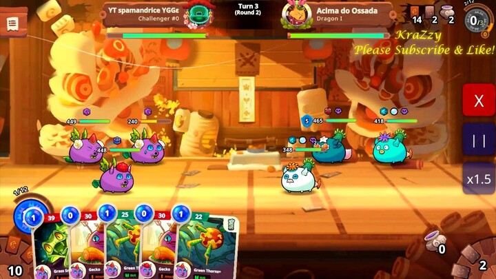 AXIE ORIGIN POISON SLEEP PROMAX TOP LEADERBOARDS RARE ERA SEASON 7