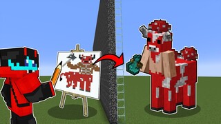 What i DRAW Comes to Life in a MOB BATTLE | Minecraft